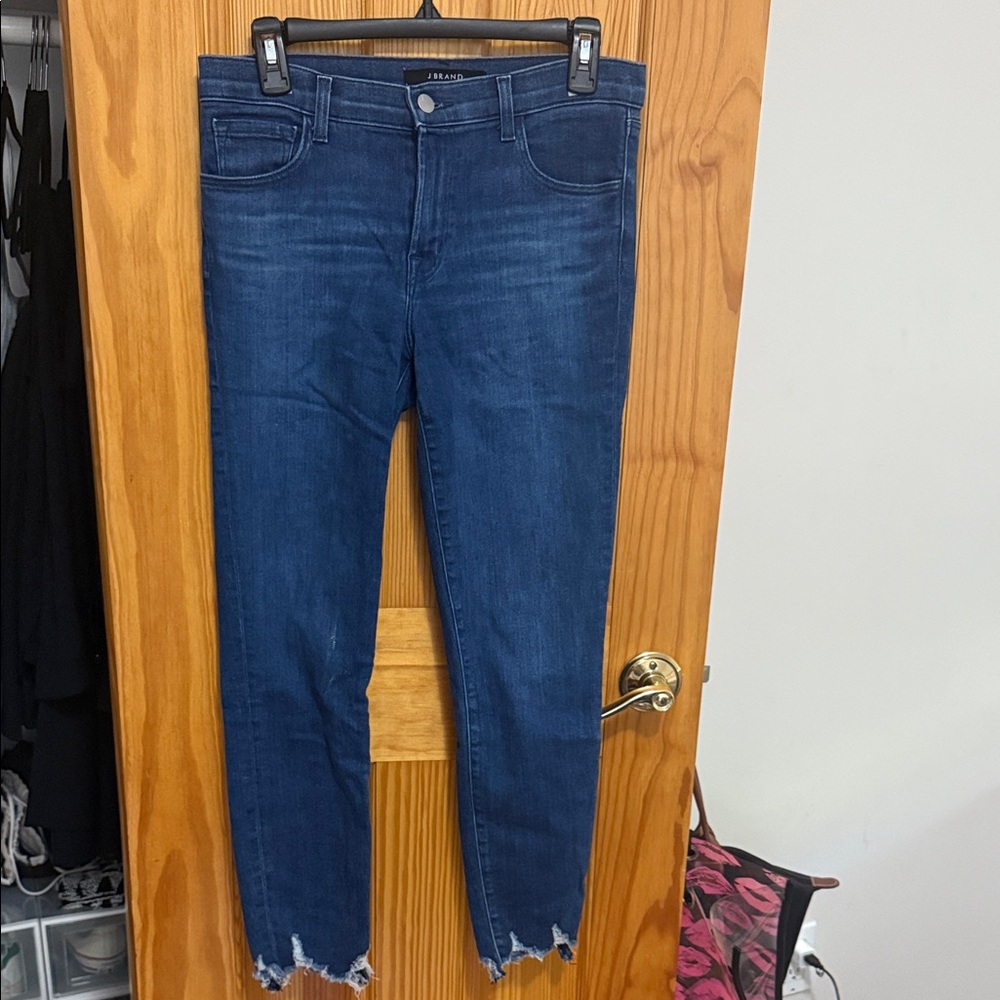 J Brand Dark Blue Ankle Jeans